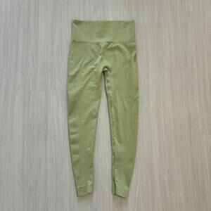 SET ACTIVE Sculptflex seamless leggings navy blue S small Light Green